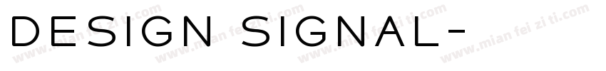 design signal字体转换